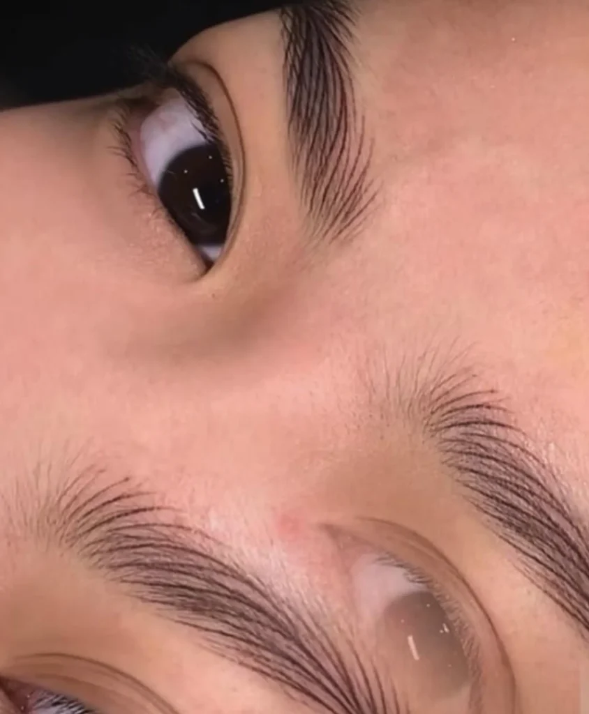 what is microblading eyebrows before and after